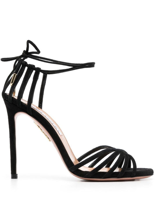 Black Straight to Heaven 105 Suede Sandals