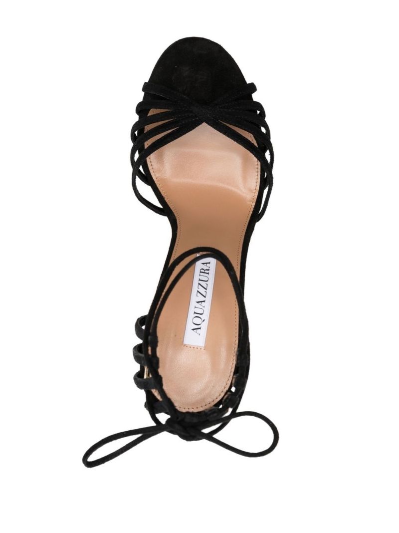 Black Straight to Heaven 105 Suede Sandals