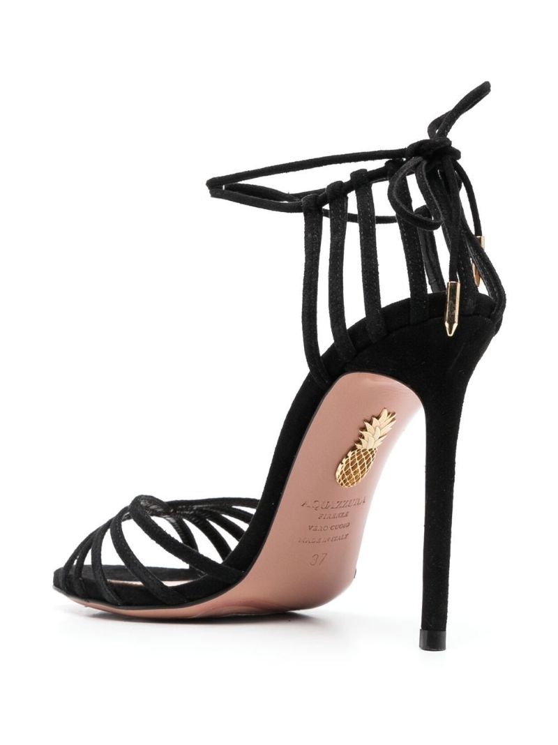 Black Straight to Heaven 105 Suede Sandals
