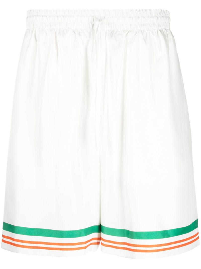White Tennis Club Icon Silk Shorts