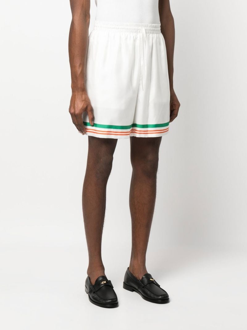 White Tennis Club Icon Silk Shorts