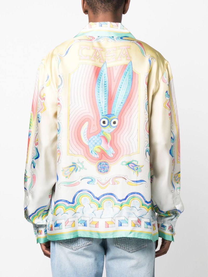 Yellow Souvenir Silk Shirt
