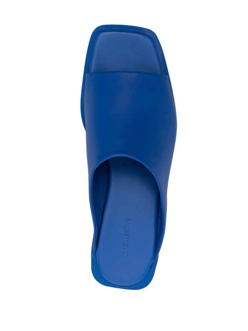 X Bianca Saunders Blue Morant Slides