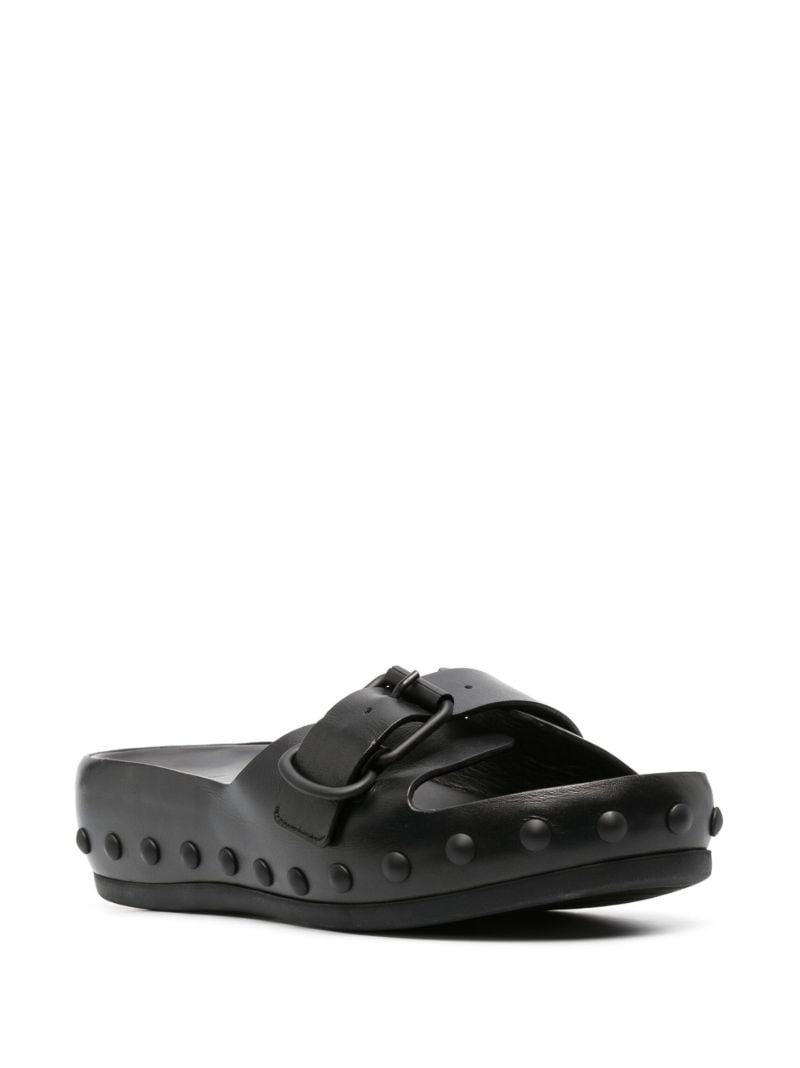 X Natacha Ramsey Levi Leather Slides