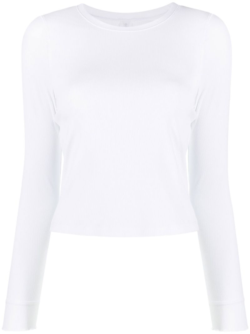 White Superform Long Sleeve Top