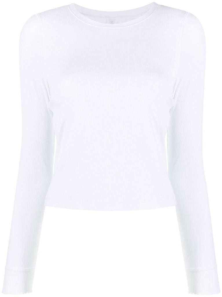 White Superform Long Sleeve Top