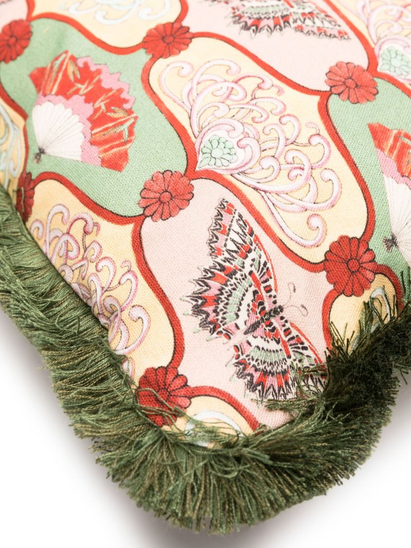 Multicolour Giardino Oriente Printed Cushion