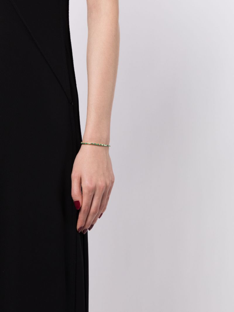 14k Yellow Gold Emerald Bracelet