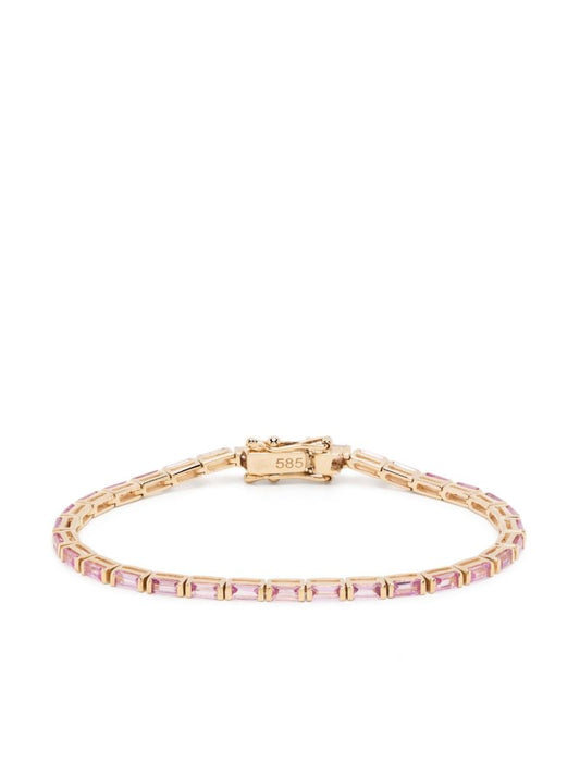 14k Yellow Gold Sapphire Bracelet