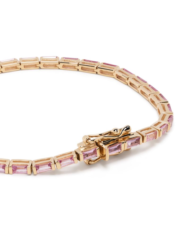 14k Yellow Gold Sapphire Bracelet