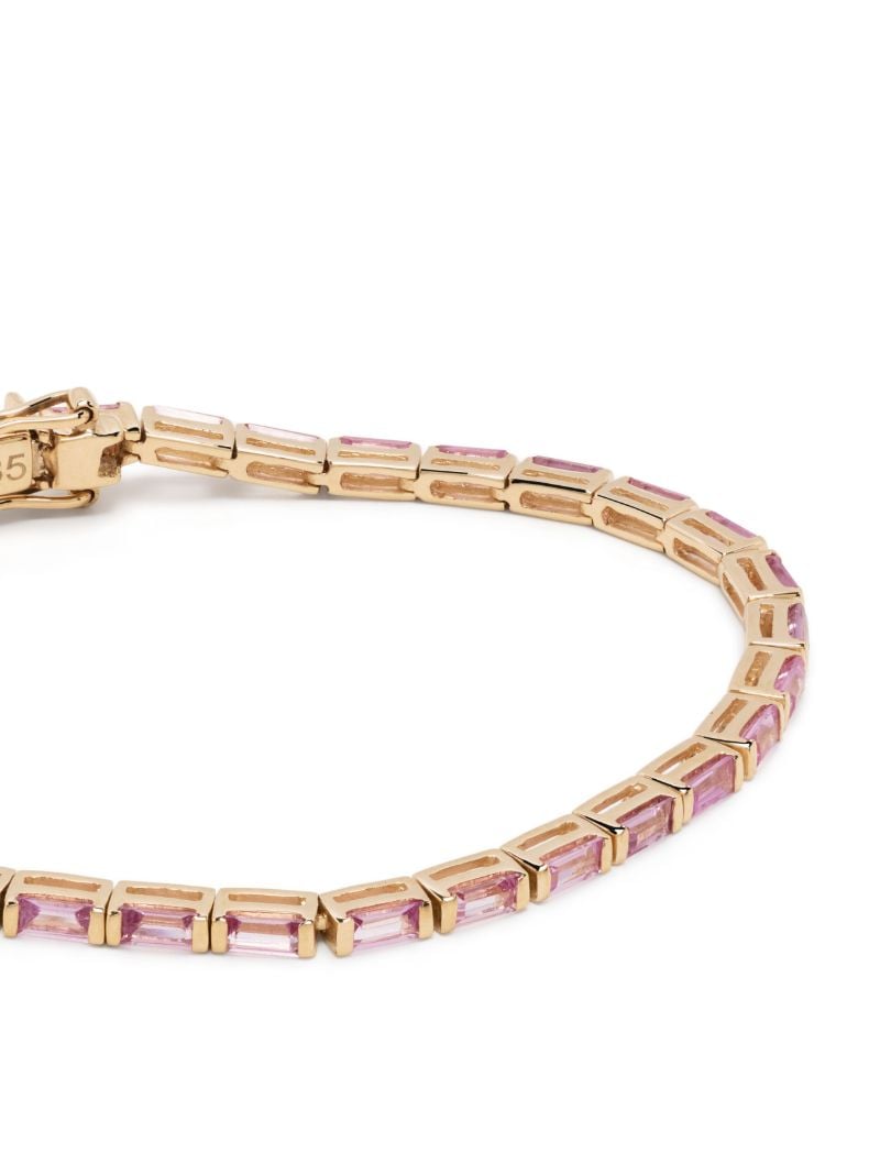 14k Yellow Gold Sapphire Bracelet