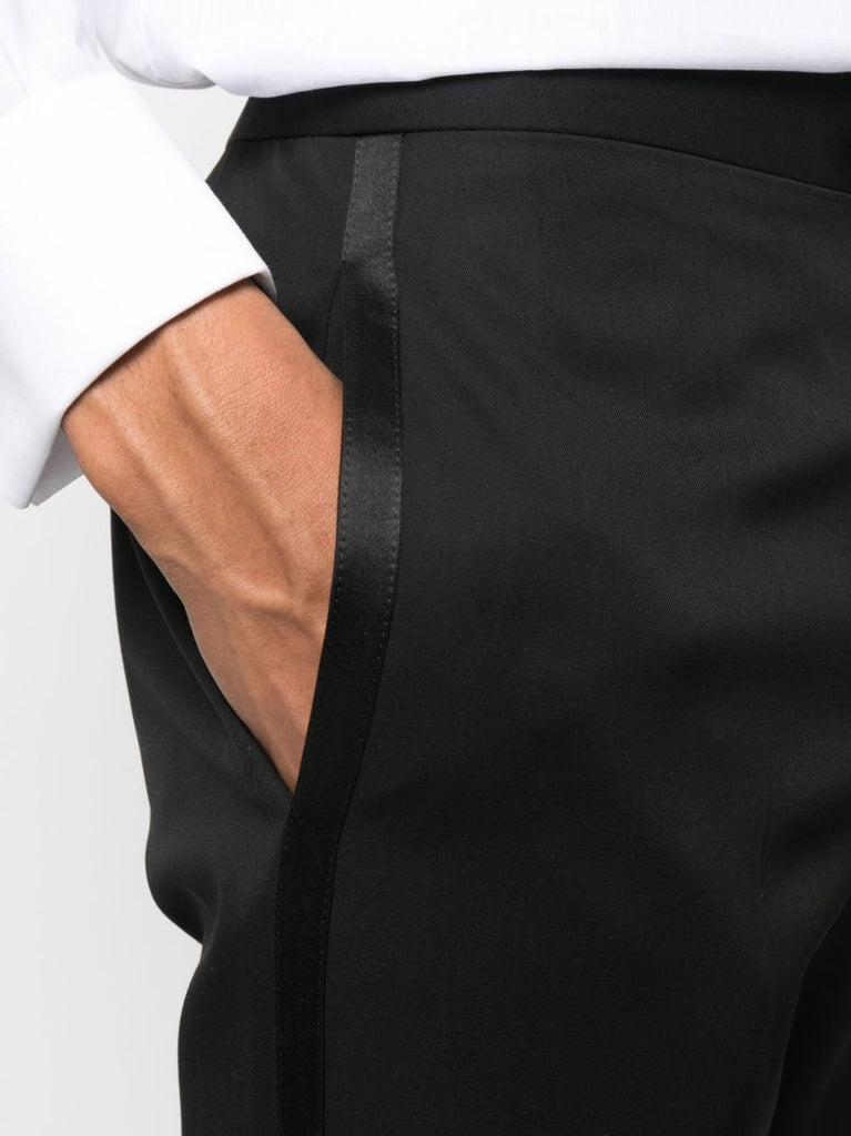 Black Wool Single-breasted Suit