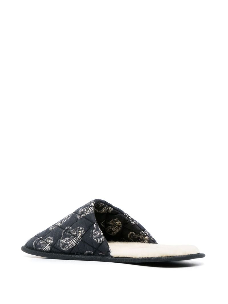 Black Sansindo Tiger Slippers