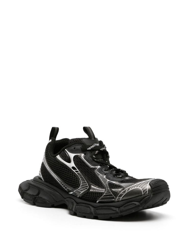 Black 3xl Mesh Panel Trainers