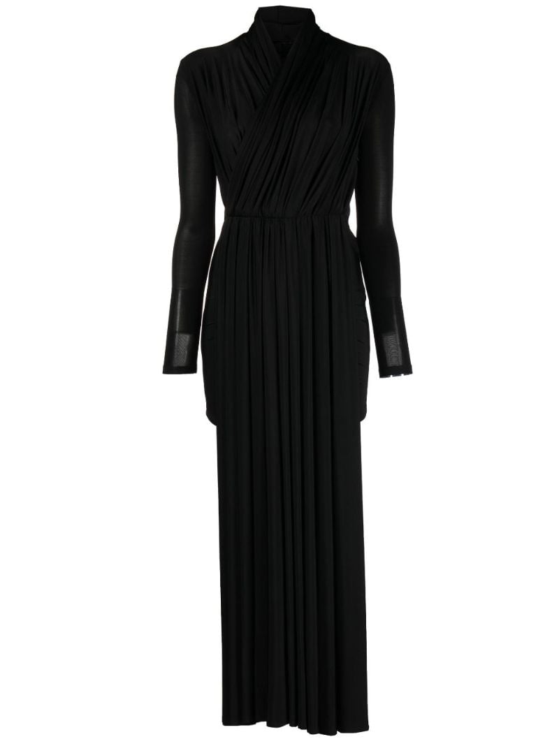 Black Pleated Asymmetric Playsuit