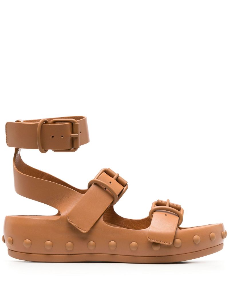 X Natacha Ramsey Levi Brown Sandals