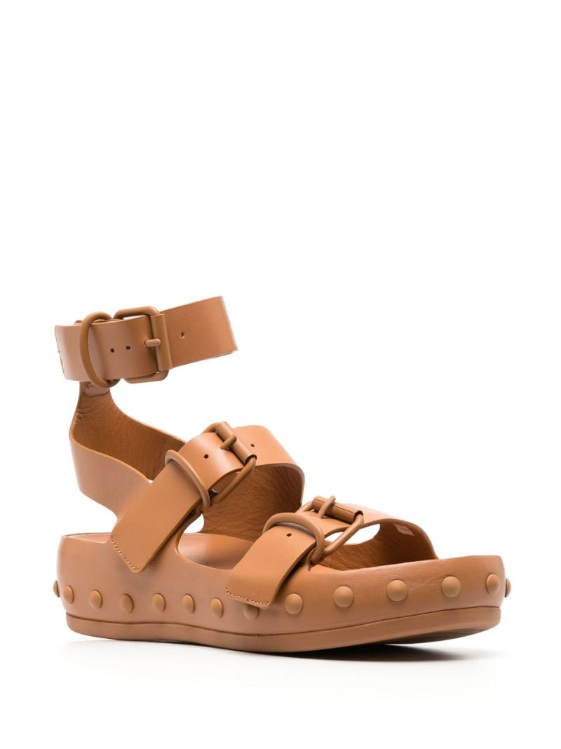 X Natacha Ramsey Levi Brown Sandals