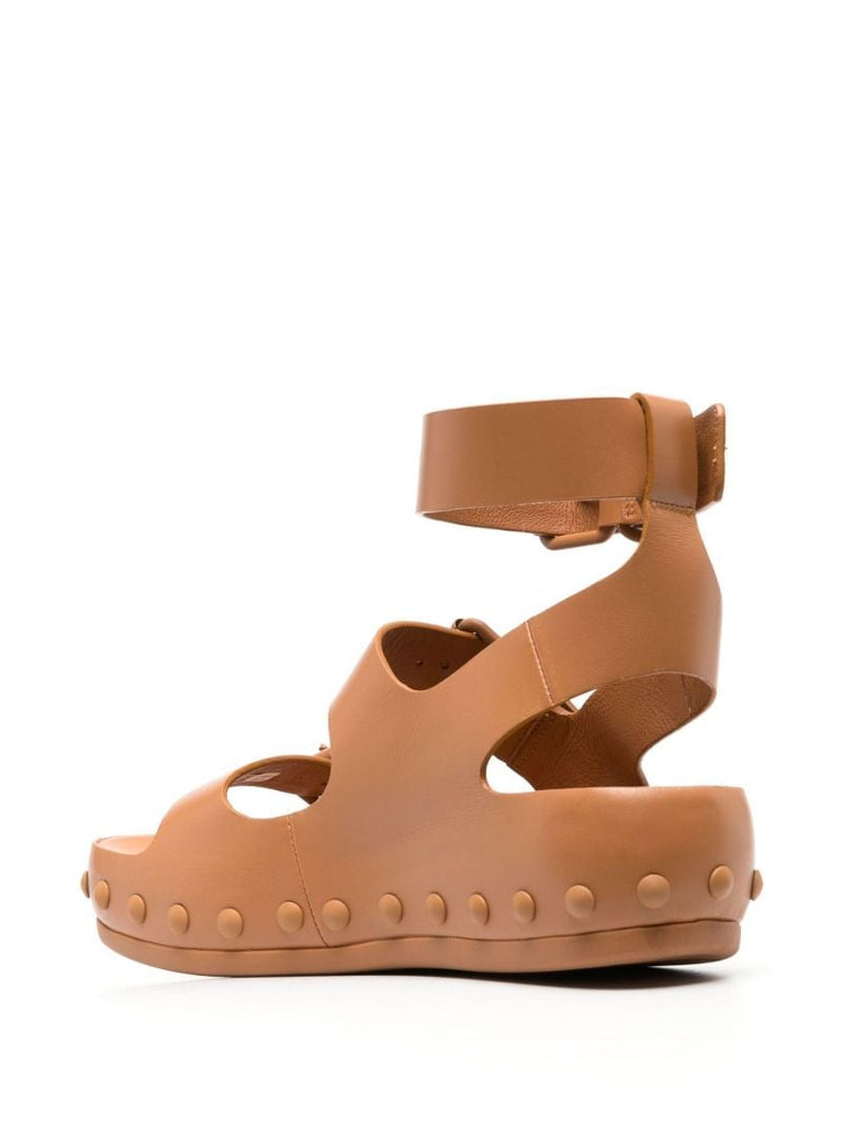 X Natacha Ramsey Levi Brown Sandals