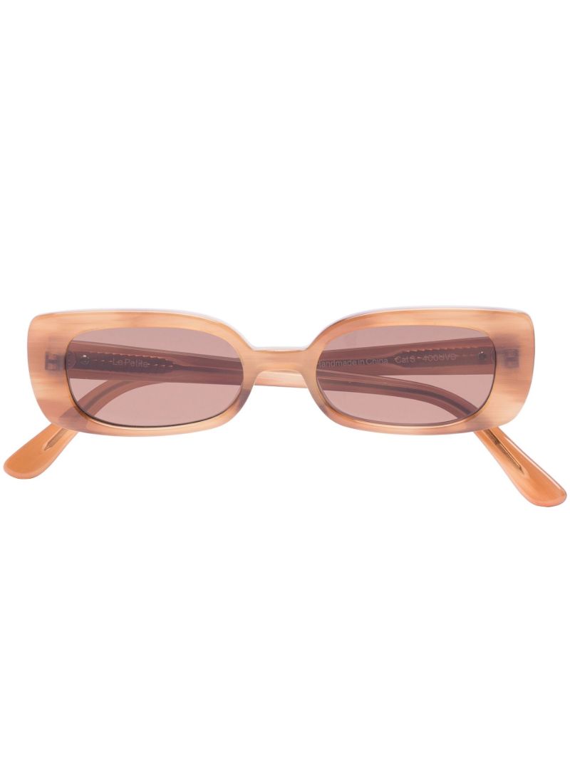 Brown La Petite Rectangle Sunglasses