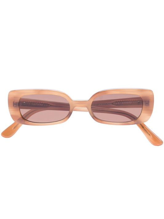 Brown La Petite Rectangle Sunglasses