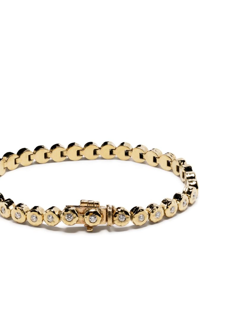 18k Yellow Gold Micro Nesting Gem Diamond Bracelet