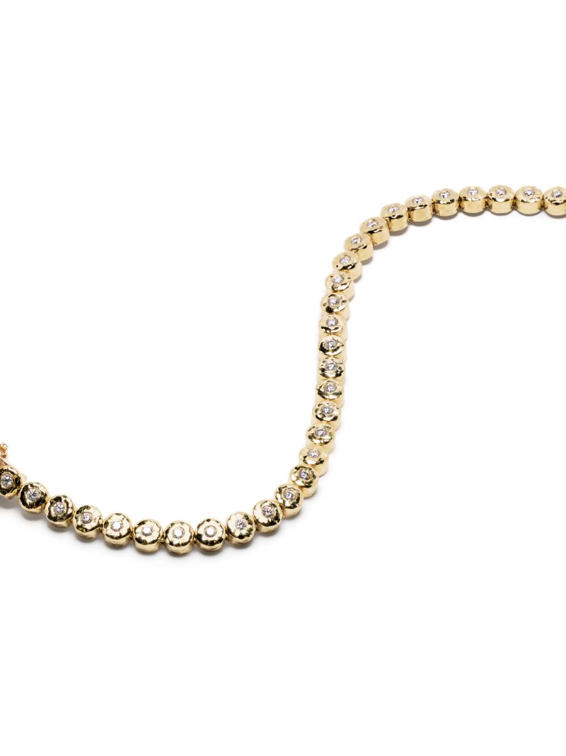 18k Yellow Gold Micro Nesting Gem Diamond Bracelet