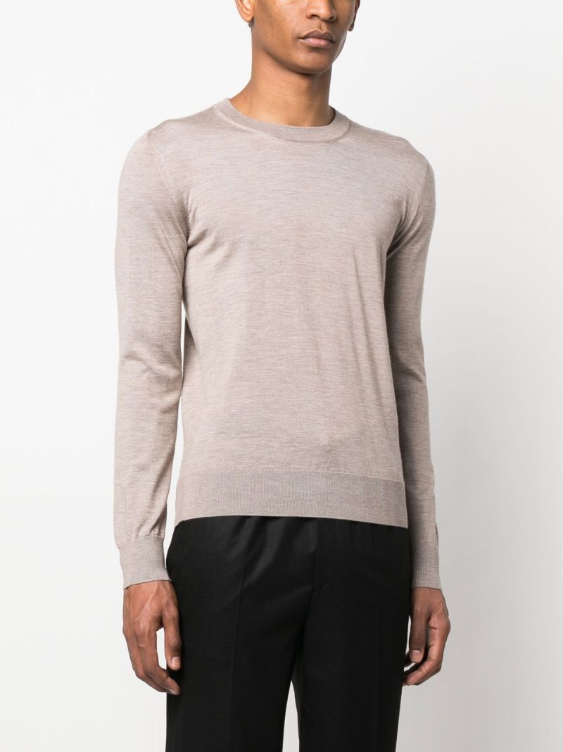 Neutral Fine-knit Sweater