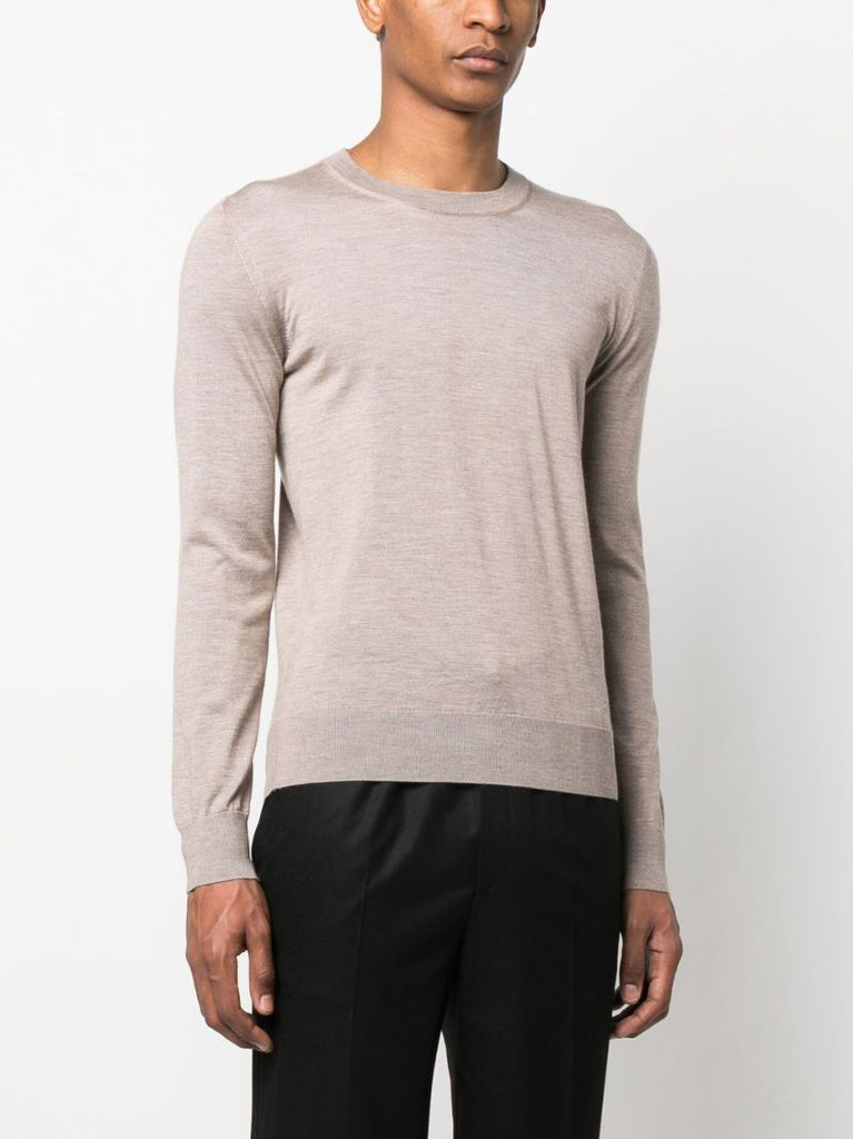 Neutral Fine-knit Sweater