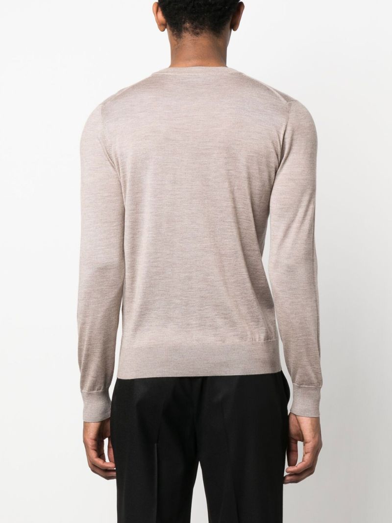 Neutral Fine-knit Sweater
