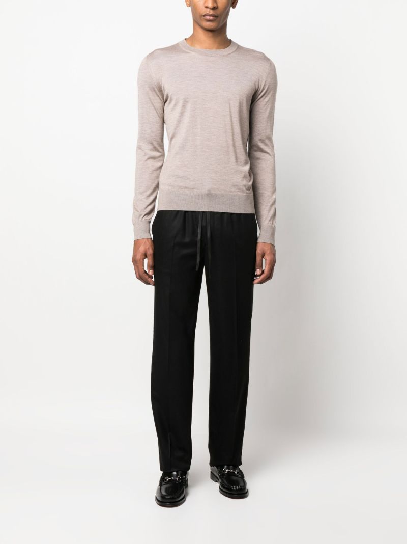Neutral Fine-knit Sweater