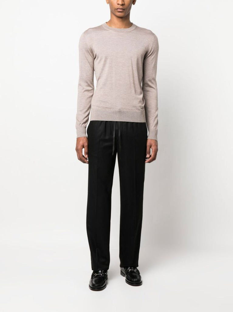 Neutral Fine-knit Sweater