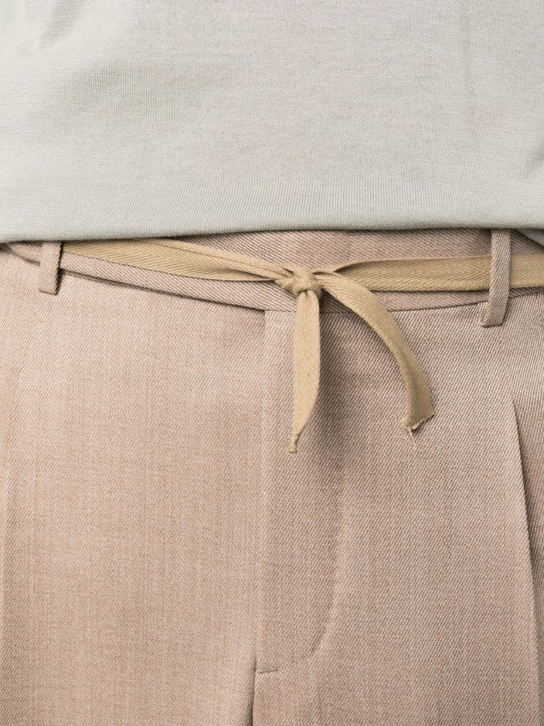 Brown Wool Tailored Trousers