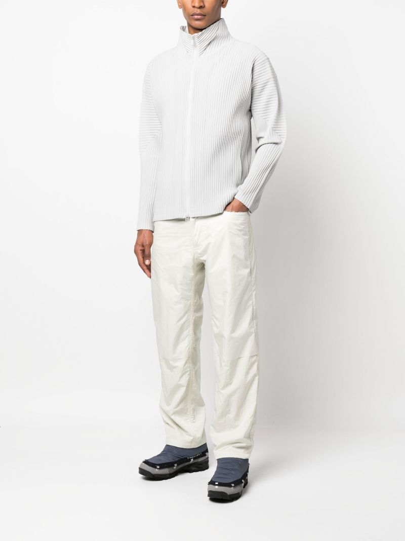 Green Internal Faux-fur Straight-leg Trousers