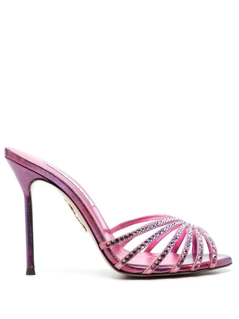 Pink Flow 105 Leather Mules