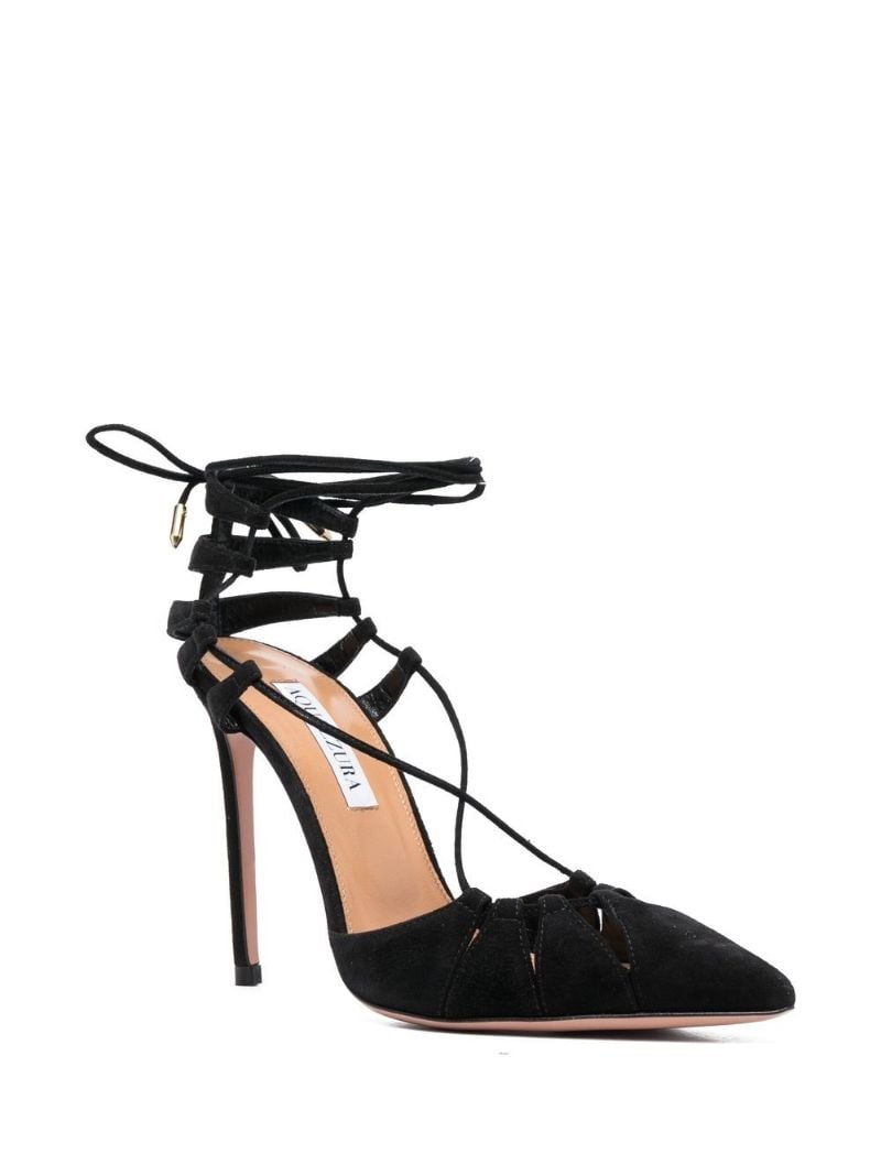 Black Bellissima 105 Suede Pumps