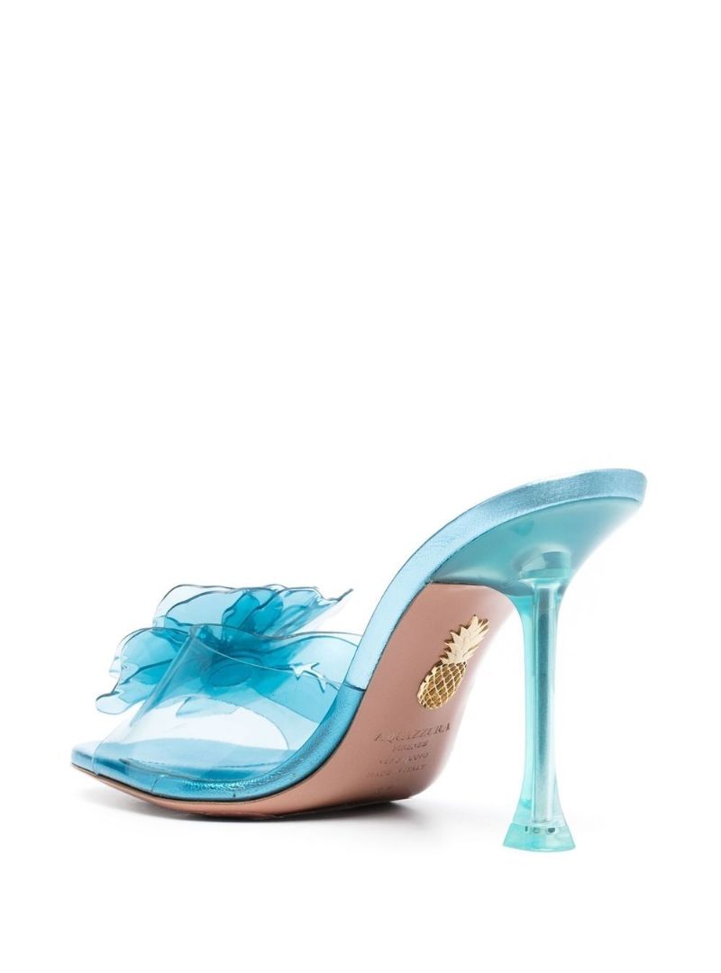 Blue Zsa Zsa 95 Leather Mules