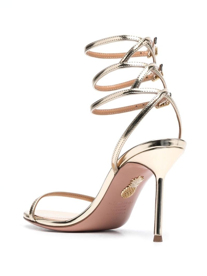 Gold Essence 85 Faux Leather Sandals