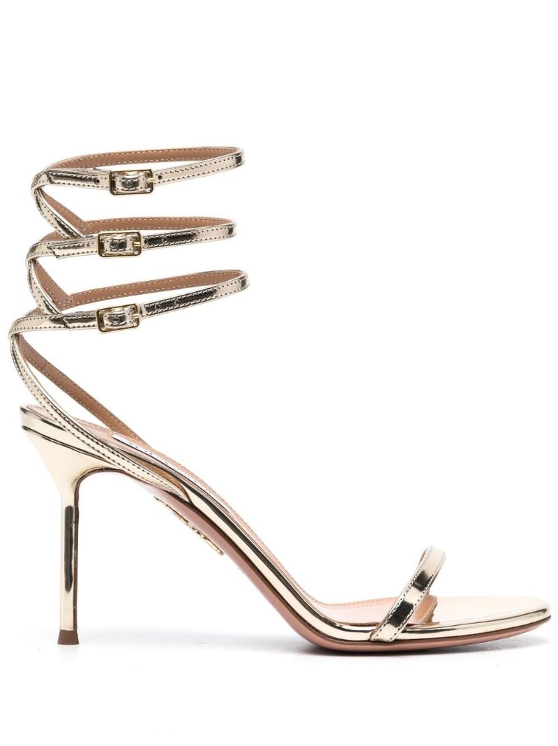 Gold Essence 85 Faux Leather Sandals