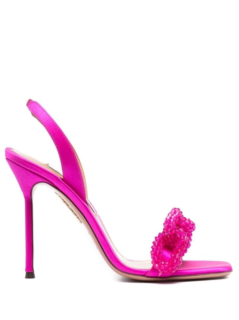 Pink Chain of Love 105 Beaded Sandals