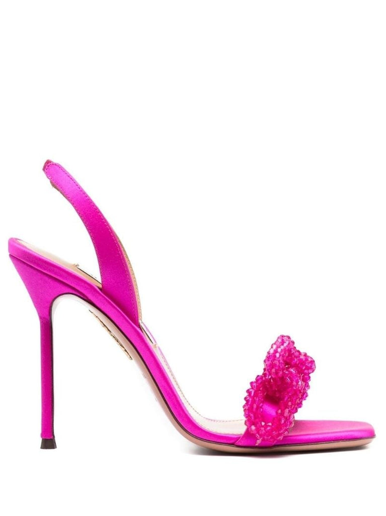 Pink Chain of Love 105 Beaded Sandals