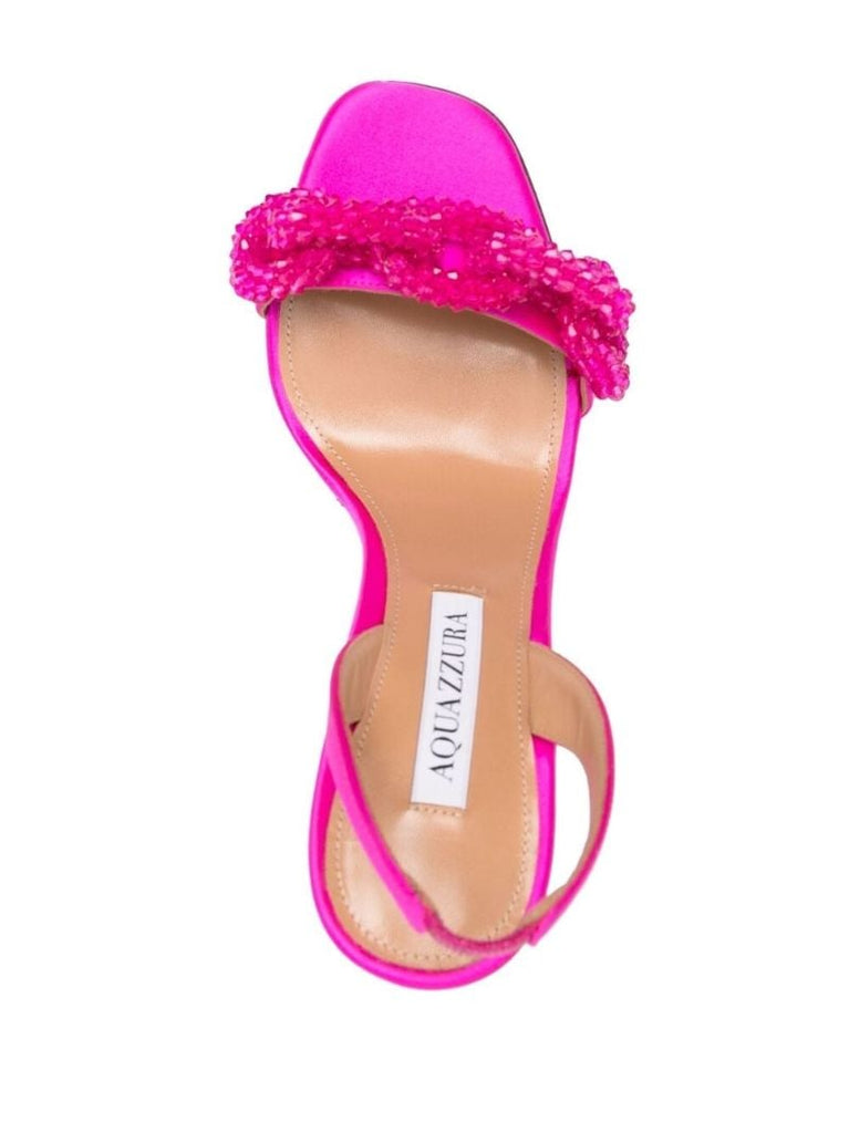 Pink Chain of Love 105 Beaded Sandals