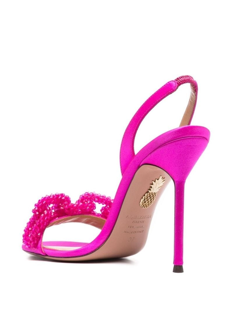 Pink Chain of Love 105 Beaded Sandals