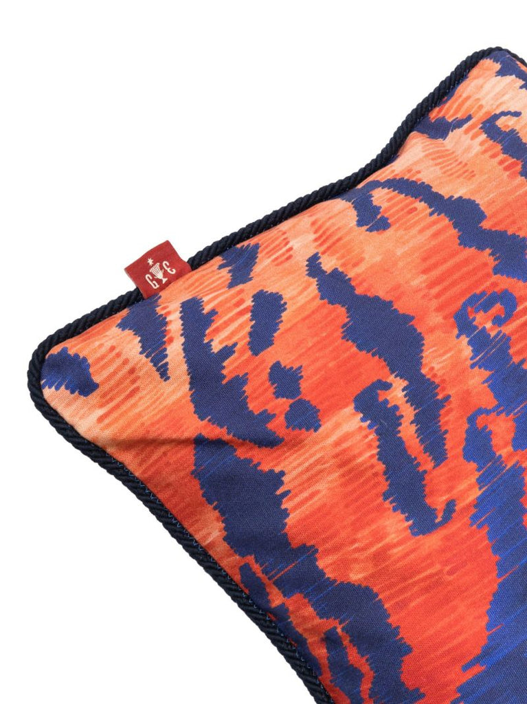 Orange Tiger Effect Cushion