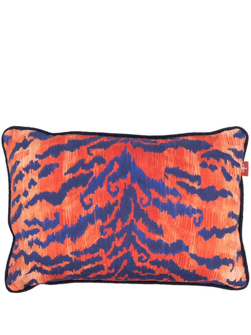 Orange Tiger Effect Cushion