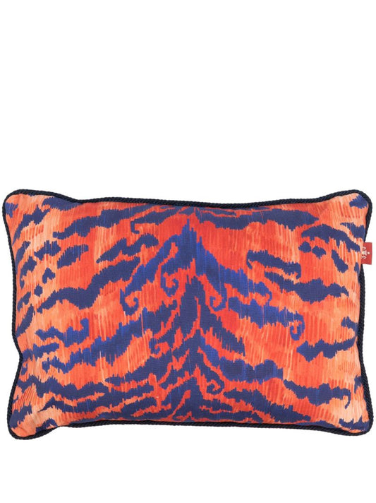 Orange Tiger Effect Cushion