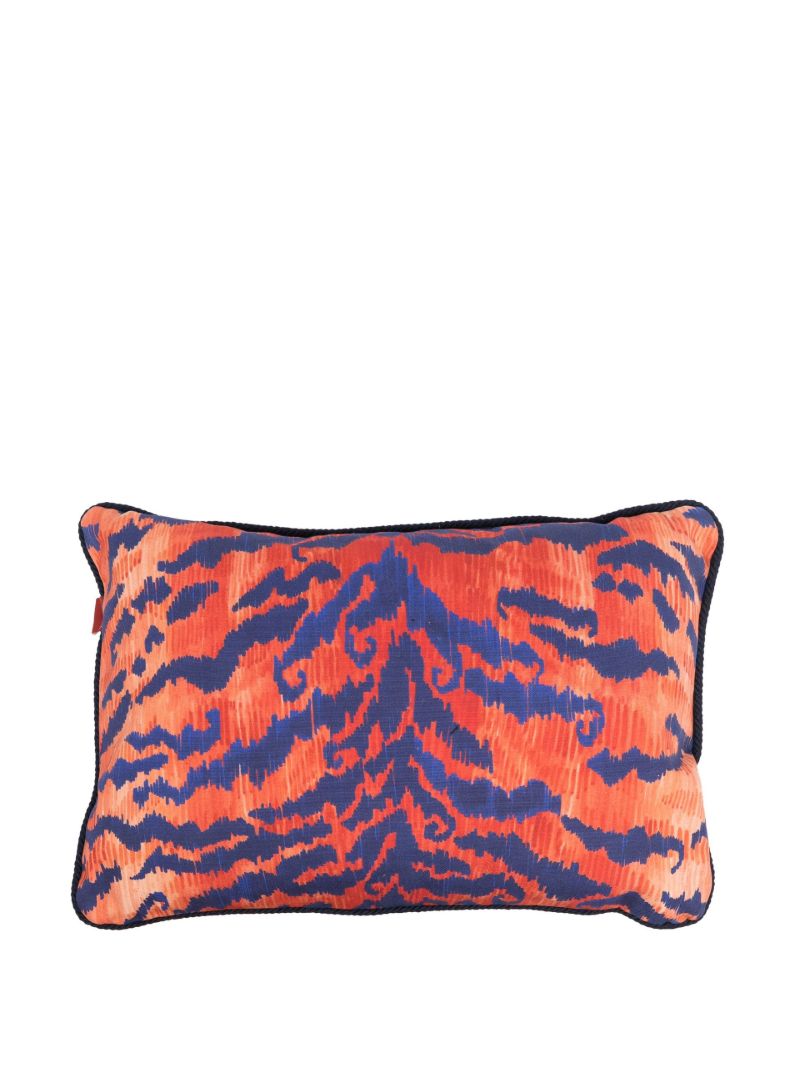 Orange Tiger Effect Cushion