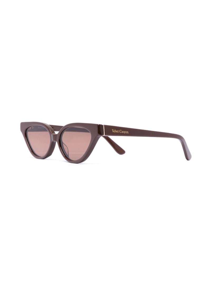Brown Beatnik Cateye Sunglasses