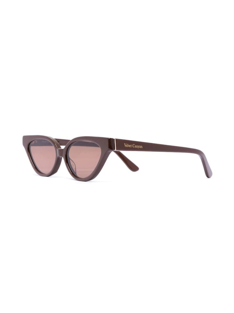 Brown Beatnik Cateye Sunglasses