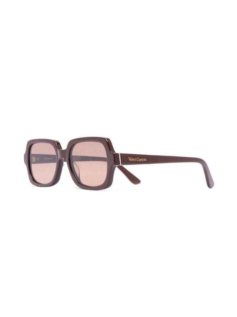 Brown L'homme Square Sunglasses