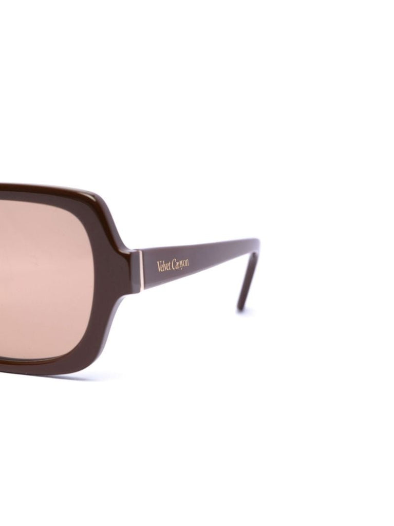 Brown L'homme Square Sunglasses